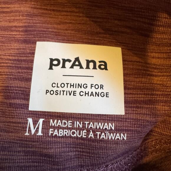 prAna Kimble Short M Flannel Heather High Rise Yoga Biker Shorts NWT - Picture 6 of 9